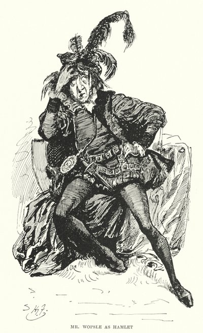 Illusztráció a nagy várakozásokhoz, Charles Dickens (litho) alkotó: Harry Furniss