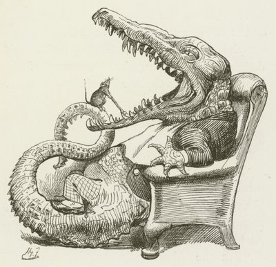 Illusztráció Sylvie és Bruno számára, Lewis Carroll alkotó: Harry Furniss