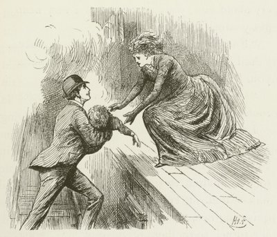 Illusztráció Sylvie és Bruno számára, Lewis Carroll alkotó: Harry Furniss