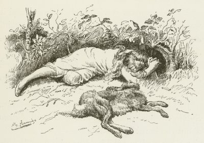 Illusztráció Sylvie és Bruno számára, Lewis Carroll alkotó: Harry Furniss