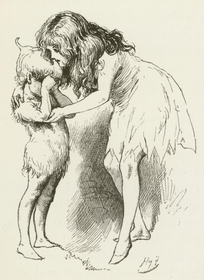 Illusztráció Sylvie és Bruno számára, Lewis Carroll alkotó: Harry Furniss