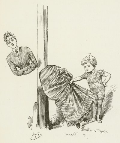Illusztráció Sylvie és Bruno számára, Lewis Carroll alkotó: Harry Furniss