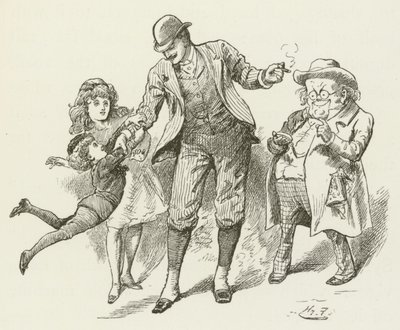 Illusztráció Sylvie és Bruno számára, Lewis Carroll alkotó: Harry Furniss