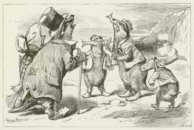 Illusztráció Sylvie és Bruno számára, Lewis Carroll alkotó: Harry Furniss