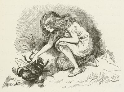 Illusztráció Sylvie és Bruno számára, Lewis Carroll alkotó: Harry Furniss
