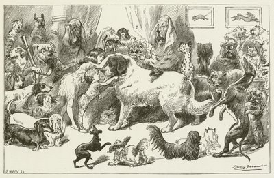 Illusztráció Sylvie és Bruno számára, Lewis Carroll alkotó: Harry Furniss