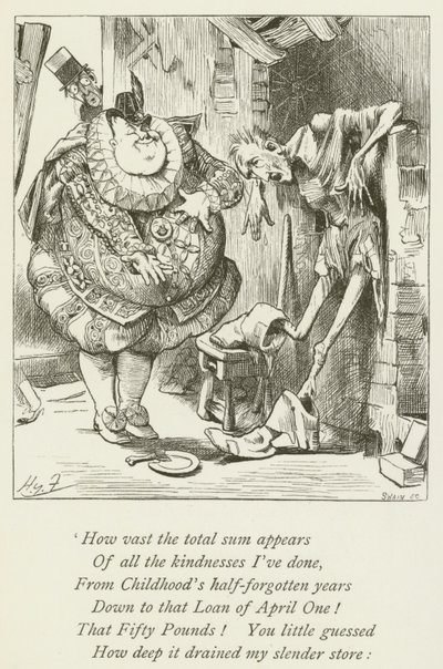 Illusztráció Sylvie és Bruno számára, Lewis Carroll alkotó: Harry Furniss