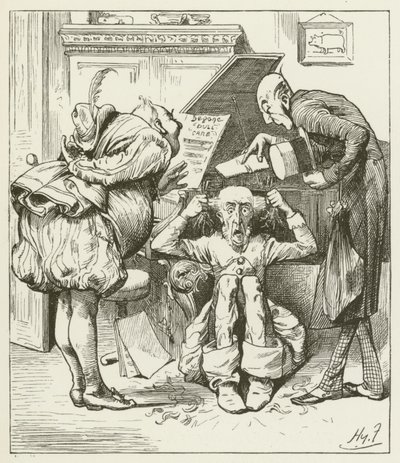 Illusztráció Sylvie és Bruno számára, Lewis Carroll alkotó: Harry Furniss