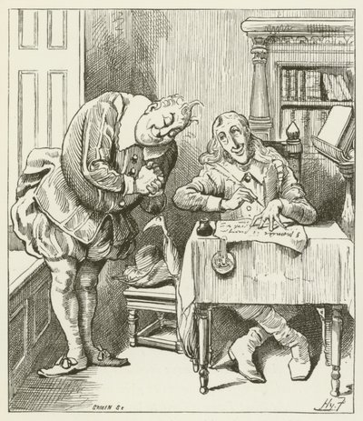 Illusztráció Sylvie és Bruno számára, Lewis Carroll alkotó: Harry Furniss