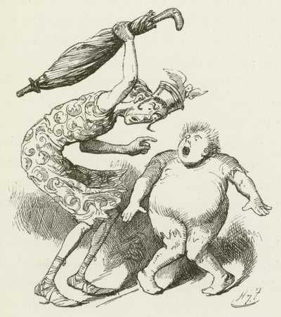 Illusztráció Sylvie és Bruno számára, Lewis Carroll alkotó: Harry Furniss