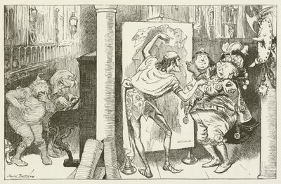 Illusztráció Sylvie és Bruno számára, Lewis Carroll alkotó: Harry Furniss