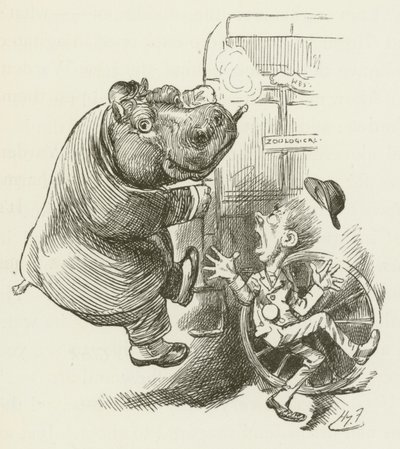 Illusztráció Sylvie és Bruno számára, Lewis Carroll alkotó: Harry Furniss