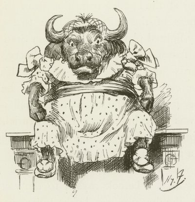 Illusztráció Sylvie és Bruno számára, Lewis Carroll alkotó: Harry Furniss