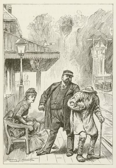 Illusztráció Sylvie és Bruno számára, Lewis Carroll alkotó: Harry Furniss