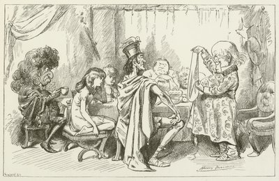 Illusztráció Sylvie és Bruno számára, Lewis Carroll alkotó: Harry Furniss