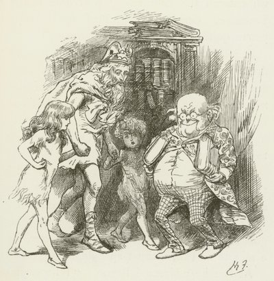 Illusztráció Sylvie és Bruno számára, Lewis Carroll alkotó: Harry Furniss