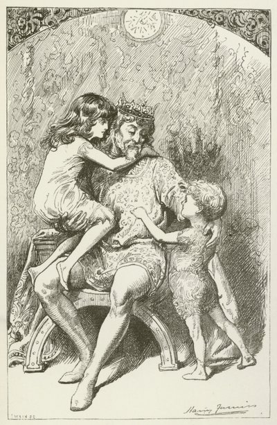 Illusztráció Sylvie és Bruno számára, Lewis Carroll alkotó: Harry Furniss