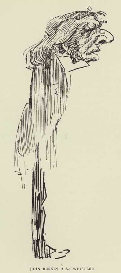 John Ruskin a Whistlertől alkotó: Harry Furniss