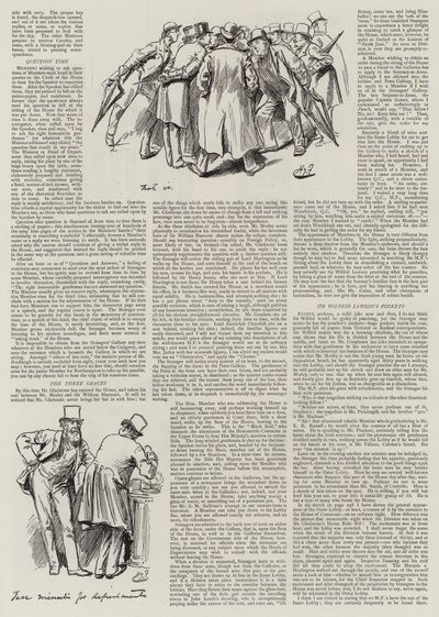 Élet a parlamentben, idegenek a házban alkotó: Harry Furniss