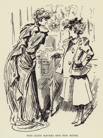 Alice Havers kisasszony és modellje alkotó: Harry Furniss