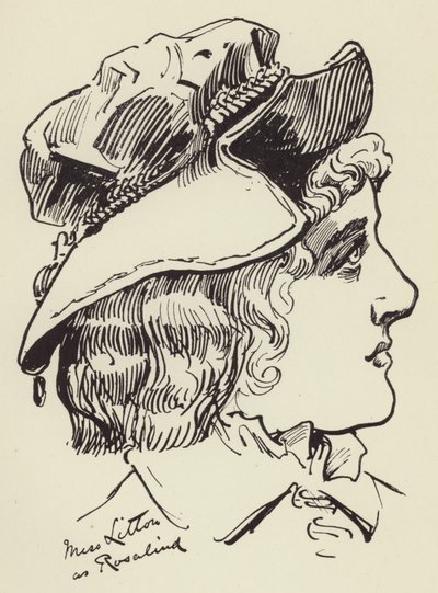 Miss Litton Rosalind szerepében alkotó: Harry Furniss