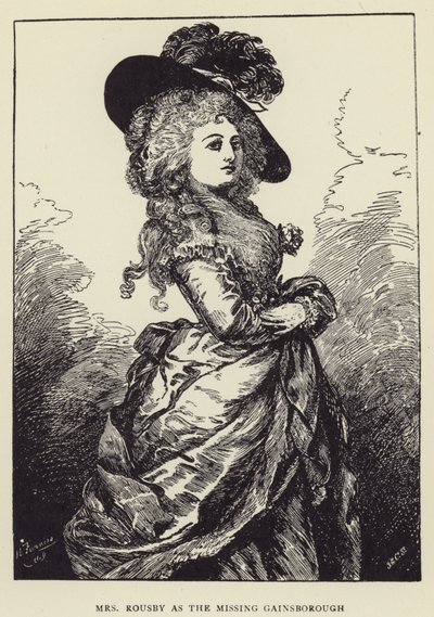 Mrs Rousby mint az eltűnt Gainsborough alkotó: Harry Furniss