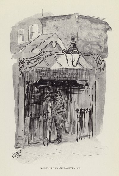 Északi bejárat, este alkotó: Harry Furniss