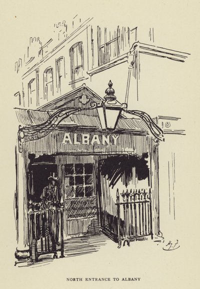 Albany északi bejárata alkotó: Harry Furniss