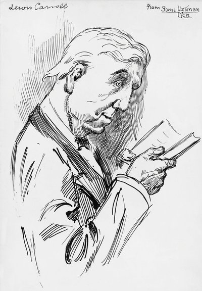 Lewis Carroll portréja, Charles Lutwidge Dodgson álneve (Cheshire) alkotó: Harry Furniss