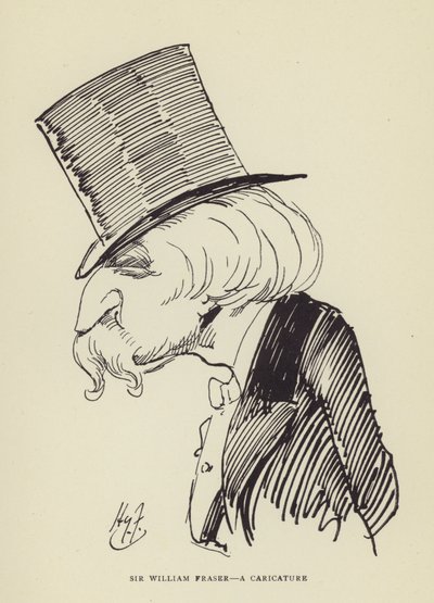 Sir William Fraser, karikatúra alkotó: Harry Furniss