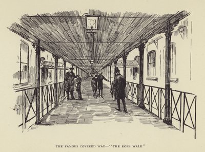A híres fedett út, a The Rope Walk alkotó: Harry Furniss
