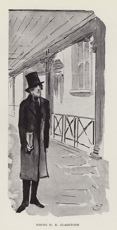 Fiatal W E Gladstone alkotó: Harry Furniss