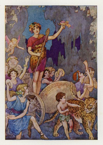 Bacchus (színes litográfia) alkotó: Harry George Theaker