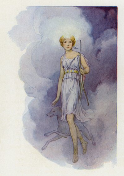 A neve Diana volt (színes litográfia) alkotó: Harry George Theaker