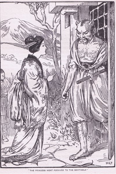 A hercegnő előrement az Őrszemekhez (litho) alkotó: Harry George Theaker