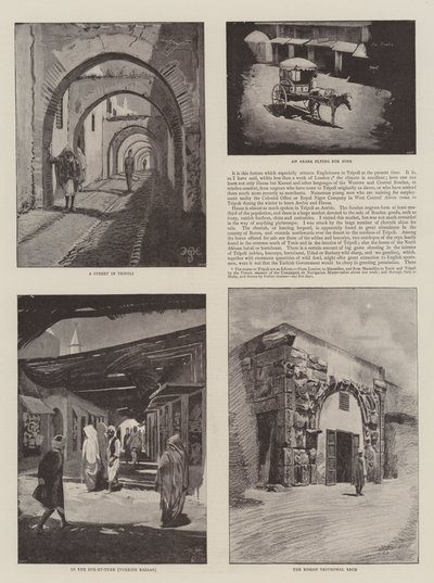 Tripoli jelenetek alkotó: Harry Hamilton Johnston