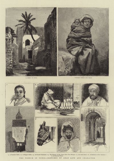 A franciák Tuniszban, Vázlatok az arab életről és jellemről alkotó: Harry Hamilton Johnston