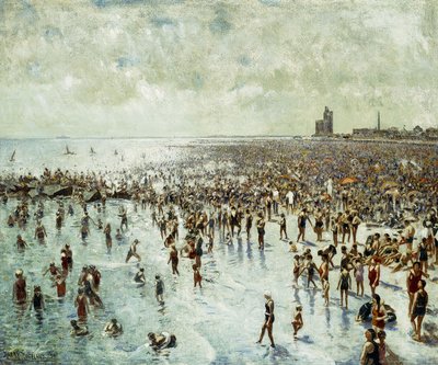 Nyári délután Coney Islanden alkotó: Harry Herman Roseland