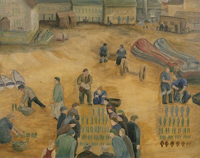 Halakárusítás, 1938 alkotó: Harry Mitten Wilson