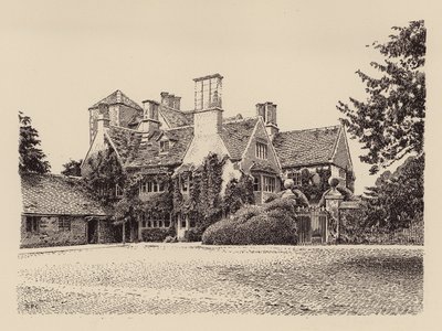 Cote House, Bampton, Oxfordshire (színes litho) alkotó: Harry Percy Clifford