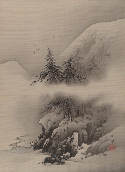 Havas táj, kb. 1885-89. alkotó: Hashimoto Gaho