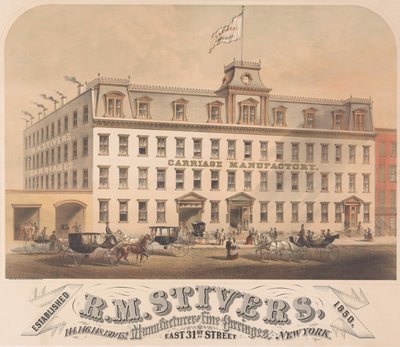 R. M. Stivers, Manufacturers of Fine Carriages, 146-152 East 31st Street, New York, 1872-73. alkotó: Hatch and Co.