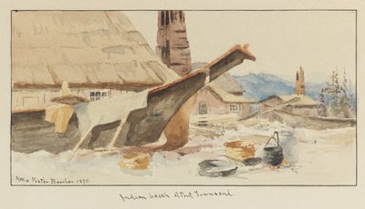 Indian Beach Port Townsendben alkotó: Hattie Foster Beecher