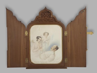 I. Miklós császár a halálos ágyon, 1855 alkotó: Hau