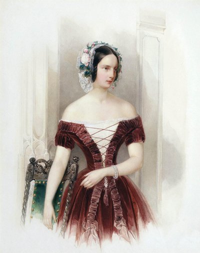Alekszandra Nyikolajevna orosz nagyhercegnő, 1825-1844, 1840 körül. alkotó: Hau