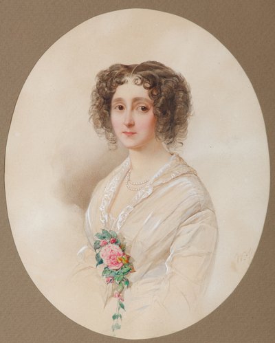 Alexandra Mihajlovna Cseliscseva portréja 1816-1913, 1851 alkotó: Hau