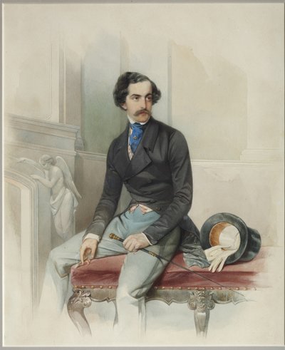 Alekszej Arkagyevics Stolypin Mongo portréja 1816-1858, 1845 alkotó: Hau