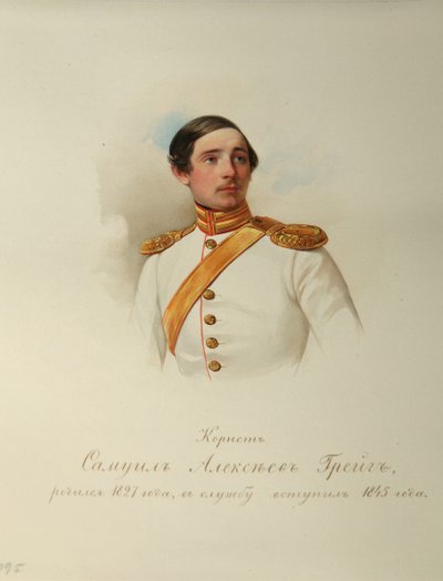 Samuil Alekszejevics Greig portréja 18271887 A császári lóőrök albumából, 1846-1849 alkotó: Hau