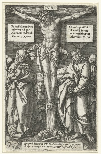 Krisztus a kereszten alkotó: Heinrich Aldegrever