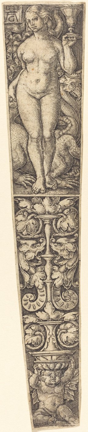 Tőrhüvely a babiloni kurvával. alkotó: Heinrich Aldegrever